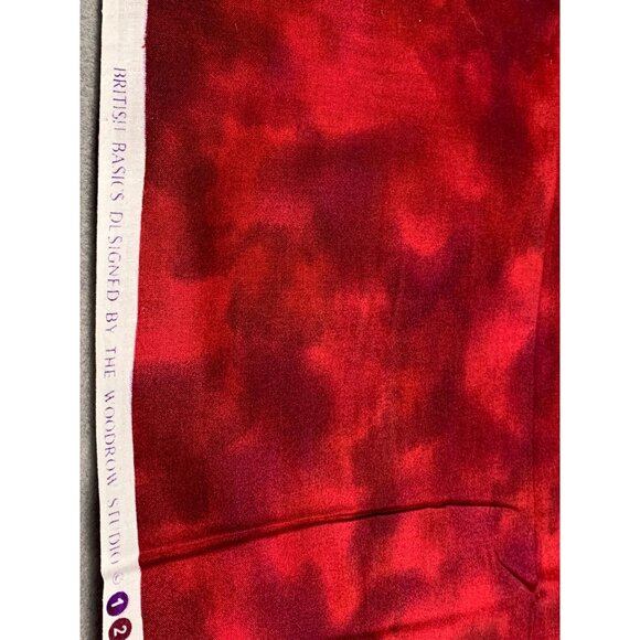Rich Red Cotton Fabric 1/2 Yard 44" Wide British Basics By The Woodrow Studio - Picture 8 of 10